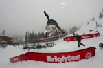 Edward Enyart blasting off the pole jam gap to grind set up. Photo: www.matthewwindsorphoto.com