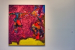 Joanne Greenbaum, Untitled 2014 Oil, ink, acrylic and flashe marker on canvas. 90" x 80" Photo: Talyn Sherer