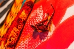 An upclose shot of the details that went in to making Sarah Cain's "Sunglasses" art. Photo: Talyn Sherer