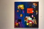 Max Presneill Redact 035, 2014 Oil and enamel on canvas 84" x 77" Photo: Talyn Sherer