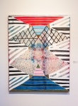 Laurel Sparks Neither Neither, 2013 Acrylic, glitter, paper maché, vortex dirt, crushed turquoise, collage on canvas 60" x 48" Photo: Talyn Sherer