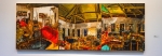 Gideon Bok Night Triptych, 2010 Oil on canvas, three panels 35" x 96" overall Photo: Talyn Sherer