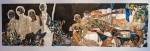 Jennifer Meanley Diatessaron, 2012 Paper collage, with oil monotype, on paper 50" x 180" Photo: Talyn Sherer