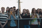Fans are shoulder to shoulder listening to the music just feet in front of them, recording the entire experience on their mobile devices. Photo: Logan Sorenson @LMSorenson