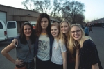 The last groups beg and plead for just a few more photos with BØRNS before the gates are closed. Photo: Logan Sorenson @LMSorenson