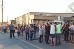 Minutes before doors are supposed to open at The Complex, there are already tons of eager people in line to get into the show. Photo: Logan Sorenson @LMSorenson