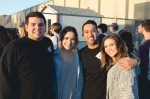 (L–R) Fans Dave Gephart, Iri Ladezma, Robert Ledezman, Karissa Hinkley waiting in line, awaiting news on the status of the seemingly doomed performance. Photo: Logan Sorenson @LMSorenson