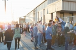 As the time for doors to open comes and goes, news, starts to spread that the performance may not happen tonight. Photo: Logan Sorenson @LMSorenson