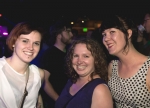 New friends Megan Madsen, Laura Feeney and Amber Yardley snag spots front and center stage, ready for the set to start. Photo: @LMSorenson