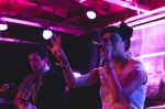 Lead vocalist and keyboard player Zahira Gutierrez singing for Wild Moccasins at Urban Lounge. Photo: @LMSorenson