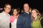 Fans Ben and Bethany Booth with friends Dave and Heather Anderson pose for a quick picture between sets. Photo: @Lmsorenson