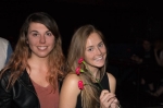 Valerie Yukhimova and Sara Mitchell with pretty red flowers waiting for Tennis. Photo: @Lmsorenson