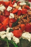 Strawberry Kale and Walnut Salad provided by chefs Victor Durant and Randy Morin. Photo: Talyn Sherer