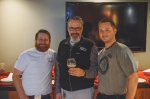 (L–R): Red Rock staff Mike Borrowman, William Lowe and Braeden Stephens worked hard to make Monday night one for the record books. Photo: Talyn Sherer