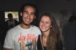Young-faced Andy Durrant and Emilee Page, waiting for Foster the People to play some music. Photo: @Lmsorenson / Lmsorenson.net