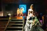 Nic Courdy was part of one of the fashion installations on display at the beginning of the show. Photo: Tyson Call