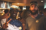 (L–R): Onza Winston and photographer Issac Miller of Discrete Clothing were thrilled to be out in support of all things local. Photo: Talyn Sherer