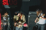 Danny Wilcox of Dark Seas plays his father's Gibson SG with flower accoutrement. Photo: Tyson Call
