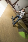 Shawn Sweat warms up with a wallride. Photo:@_chriskiernan_