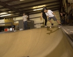 Mason drops in on his first run during the 17 and under division. Photo:@_chriskiernan_