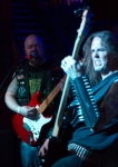 (L–R) Odium Totus’ Dyingnysus and Lupericus unleash extreme death metal on the 21+ stage of Area 51. Photo by Madi Smith