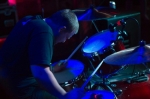 Charles Bogus pauses between songs. Photo by Madi Smith