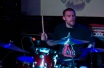 Bogus stares into the distance as he drums. Photo by Madi Smith