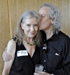Vicki Williams accepts a kiss from "the love of her life" Steve Williams. Photo by Scott Frederick