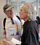 (L–R): Michael Kavanaugh and Steve Williams reminisce. Photo by Scott Frederick