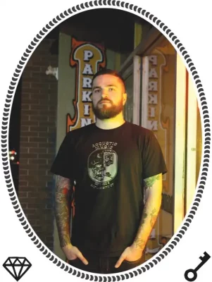 Andrew King of Heart of Gold Tattoo.