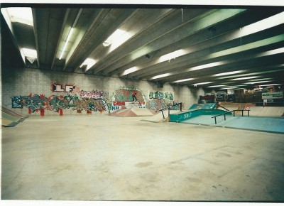 Inside the Connection Skatepark.