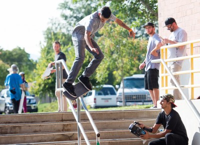 Brandon Aguayo, feeble grind. Photo: Niels Jensen