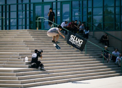 Jose Suitt, pop shove tail grab. Photo: Weston Colton