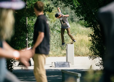 Mike Zanelli, backside lipslide. Photo: Weston Colton