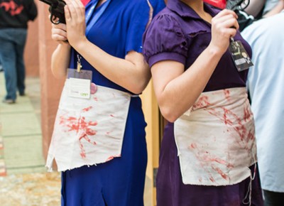 A couple of creepy Little Sisters from Bioshock. Copyright Megan Kennedy // abuseofreason.com