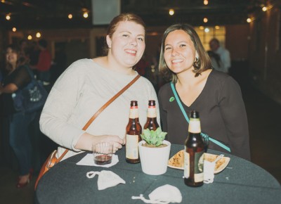 Heidi Steed and Katherine Torres listening to Color Animal. Photo: @clancycoop