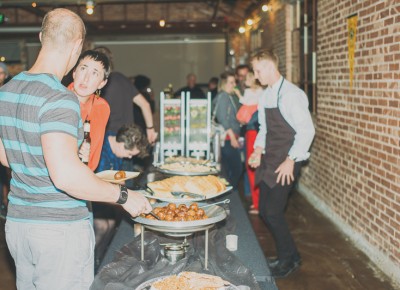 There was much delicious food to be had, including meatballs—sweet, delicious meatballs. Photo: @clancycoop