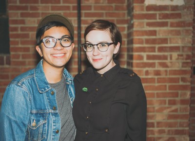 (L-R) Kayla and Megan Porter happy to be listening to Color Animal. Photo: @clancycoop