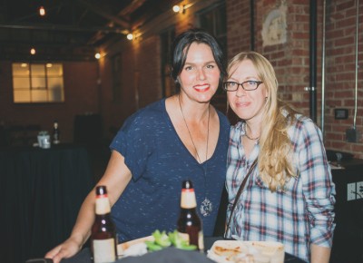 Emily Bradley and Kelli McCarthy had a front row spot for Color Animal's performance. Photo: @clancycoop