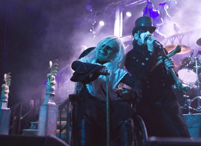 Grandma poses as King Diamond performs "Welcome Home." Photo by Madi Smith.