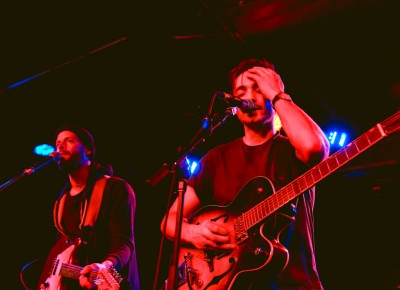 Backup guitarist Jordan Mendenhall and lead singer Tony Lake of Wildcat Strike. Photo: @LMSORENSON