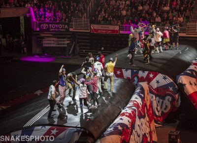 The Nitro Circus Live performers. Photo: Jake Vivori