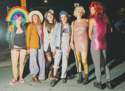 (L–R) Justin Walker, Jess Flores, Joey Sandoval, Haeree Kim, Andy Joy Chase and Bizza Borghetti looking fantastic. Photo: Tyson Call @clancycoop