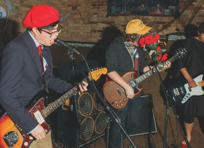 Luigi Ghersi plays guitar as Hüsker Dü (Chalk). Photo: Tyson Call @clancycoop