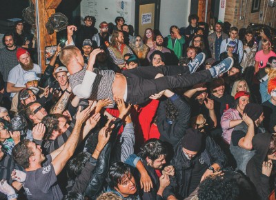 The crowd went crazy during My Chemical Romance's (Baby Ghosts) set. Photo: Tyson Call @clancycoop