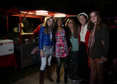 Windsor Street still brings the Halloween magic. Yes, that’s a taco cart – what a treat! Photo: John Barkiple