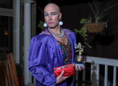 Here’s the winner of the "best cross dressing" award. Photo: John Barkiple