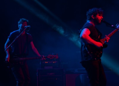 Yannis Philippakis and Walter Gervers of Foals. Photo: Andy Fitzgerrell