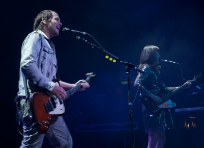 Brian Aubert and Nikki Monninger of Silversun Pickups. Photo: Andy Fitzgerrell