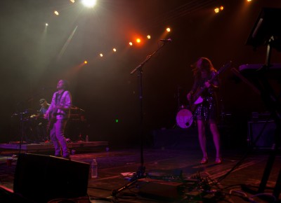 Brian Aubert and Nikki Monninger of Silversun Pickups. Photo: Andy Fitzgerrell